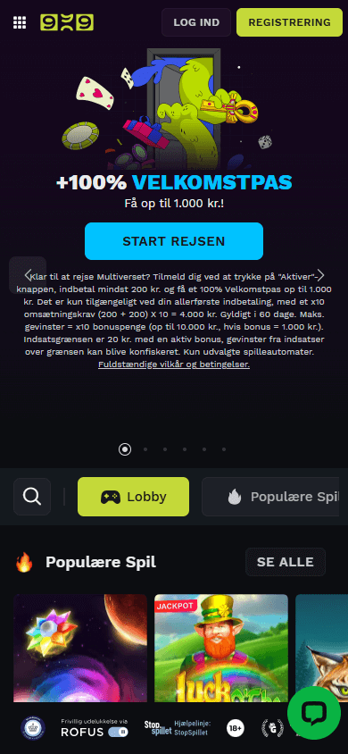 Casino_999_homepage_mobile