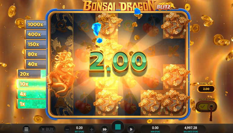 Bonsai Dragon Blitz Dream Drop win