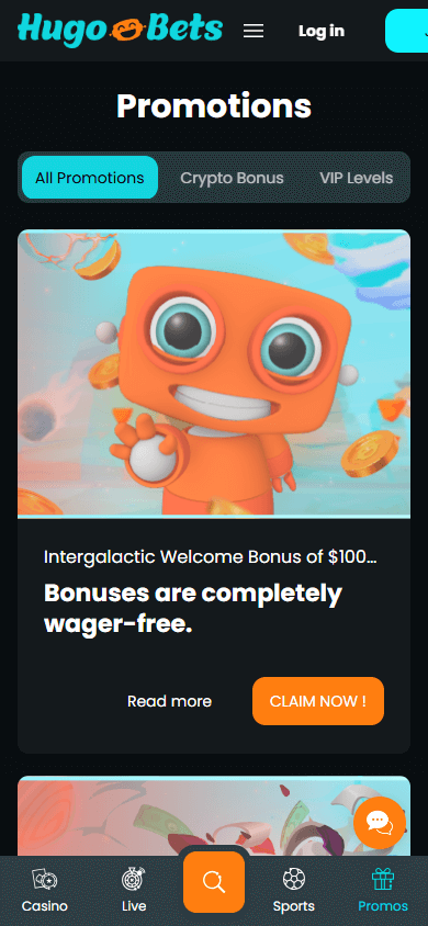 hugobets_casino_promotions_mobile