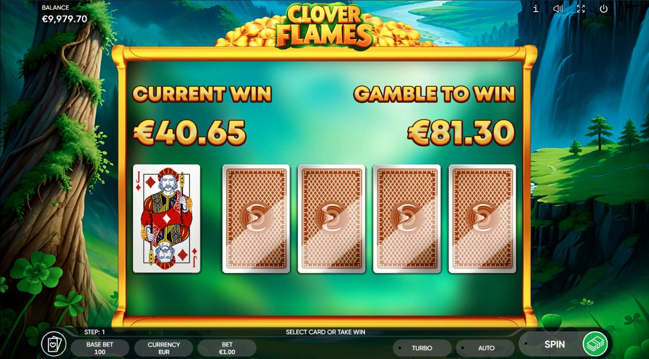 Clover Flames - Gamble Feature