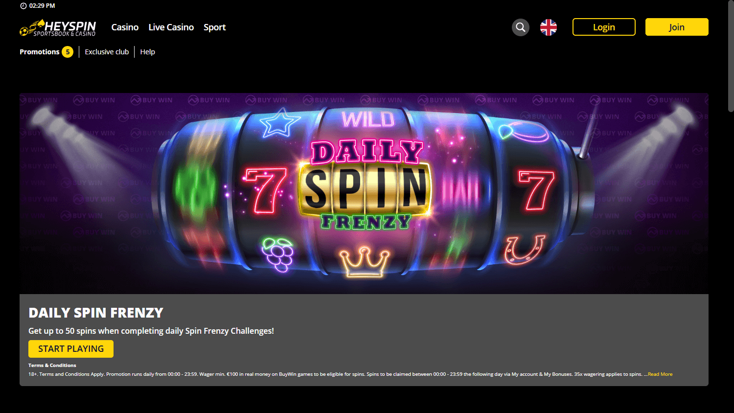 HeySpin_Casino_promotions_desktop