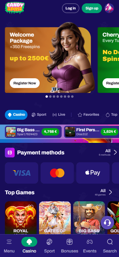 Candy_Spinz_Casino_homepage_mobile