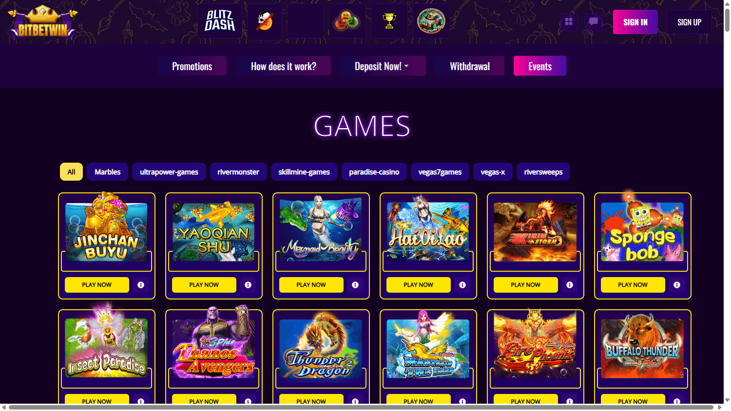 BitBetWin_Casino_game_gallery_desktop