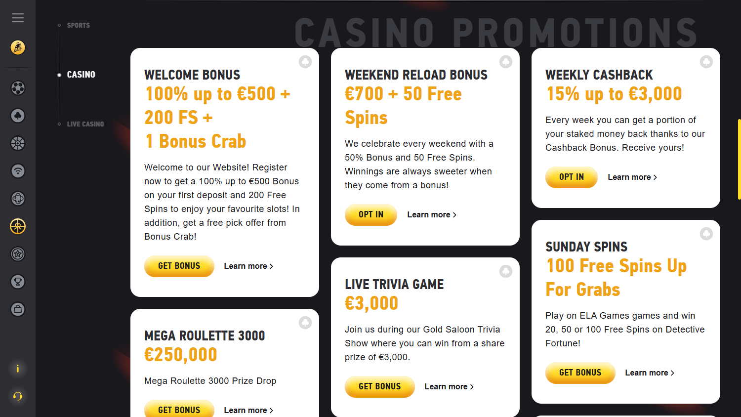 Fezbet free spins
