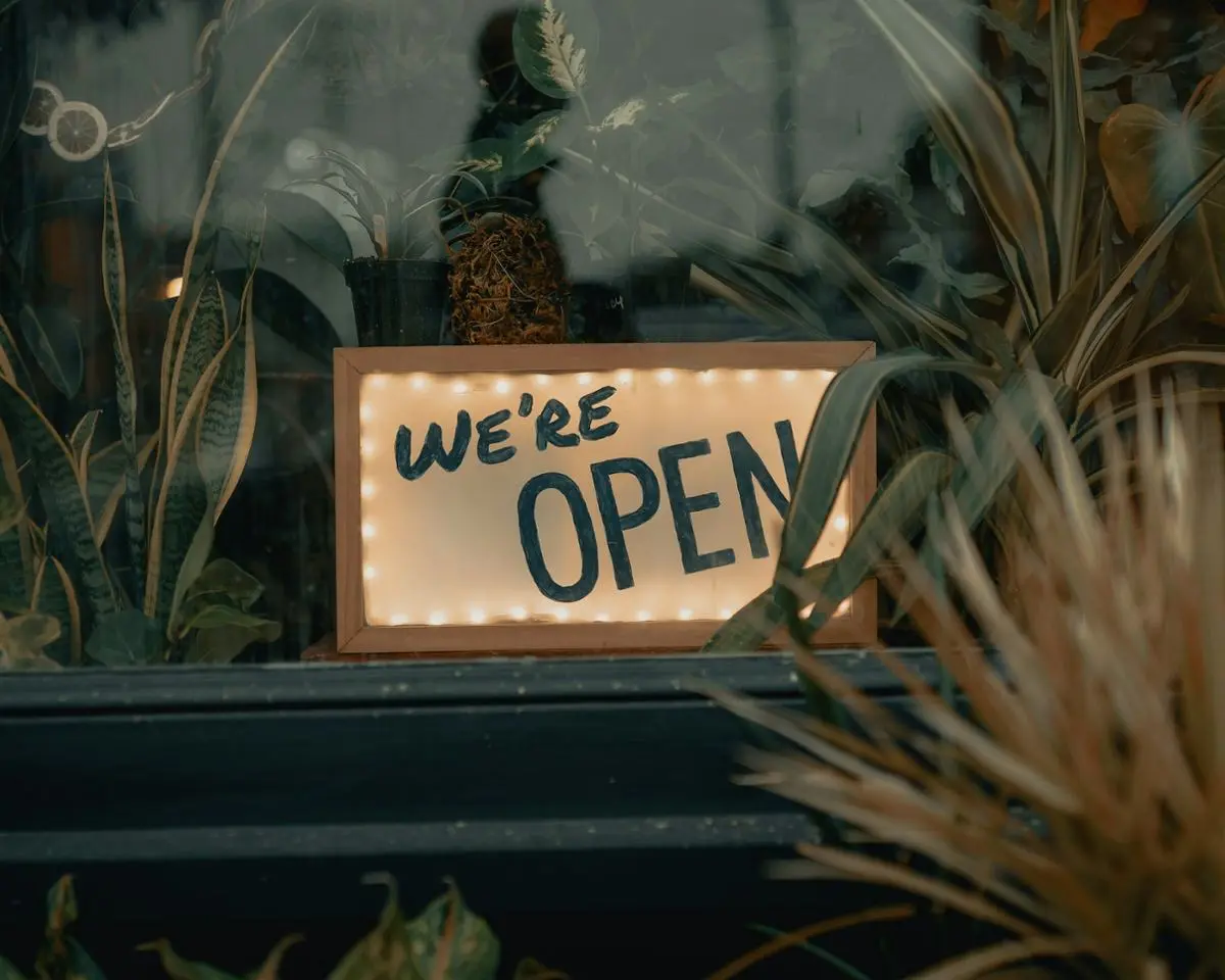 We are open