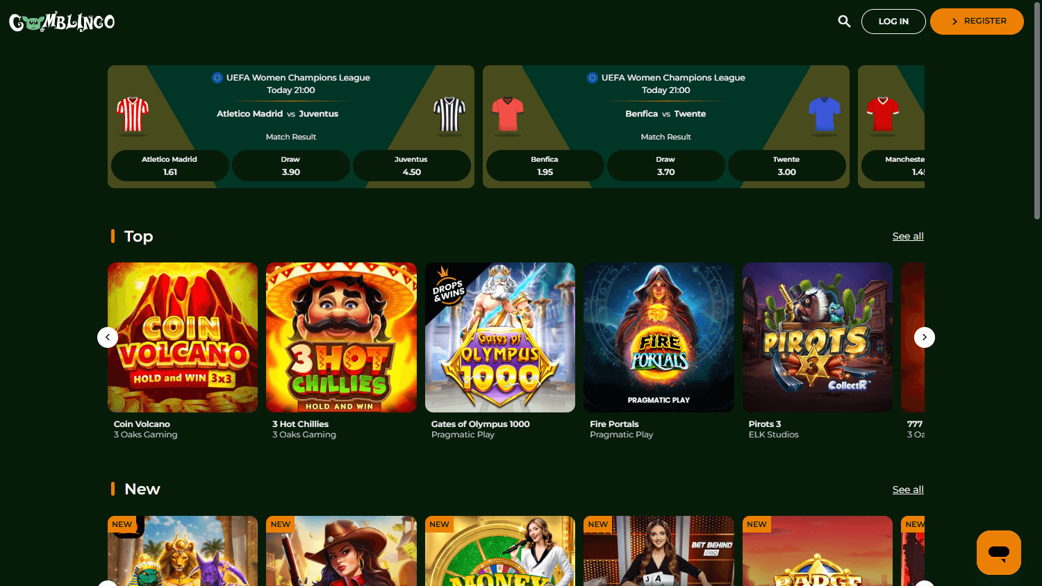 Gomblingo_Casino_homepage_desktop