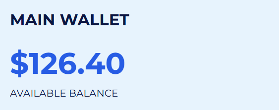 Main wallet balance at online casino in Canada