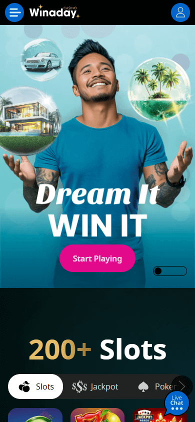 Winaday_Casino_homepage_mobile