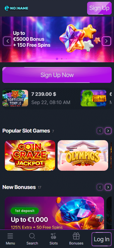 No_Name_Casino_homepage_mobile
