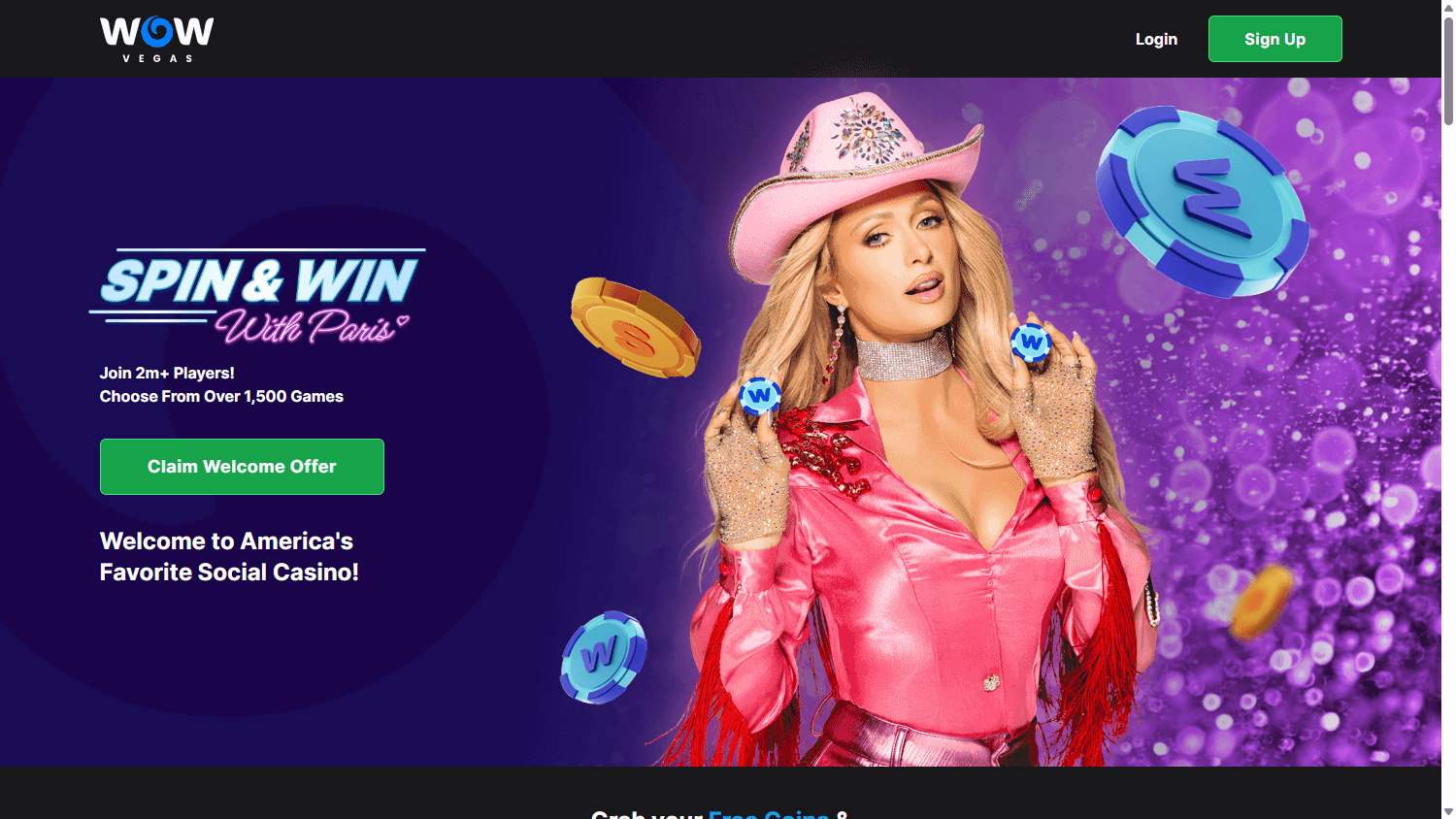 WOW_Vegas_Casino_homepage_desktop