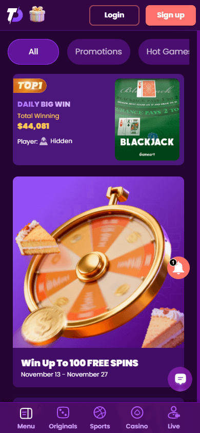 TrustDice_Casino_promotions_mobile