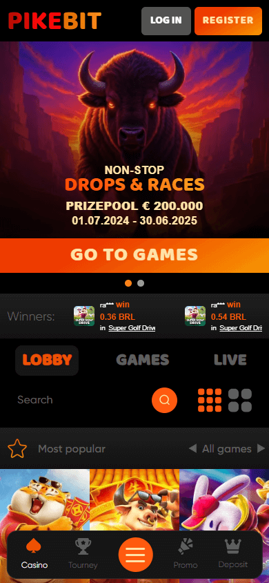 Pikebit_Casino_homepage_mobile