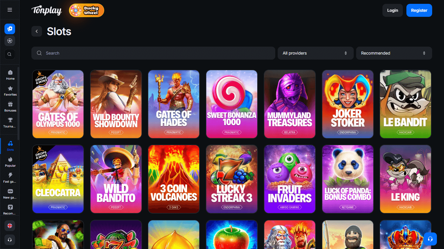Tonplay_Casino_game_gallery_desktop