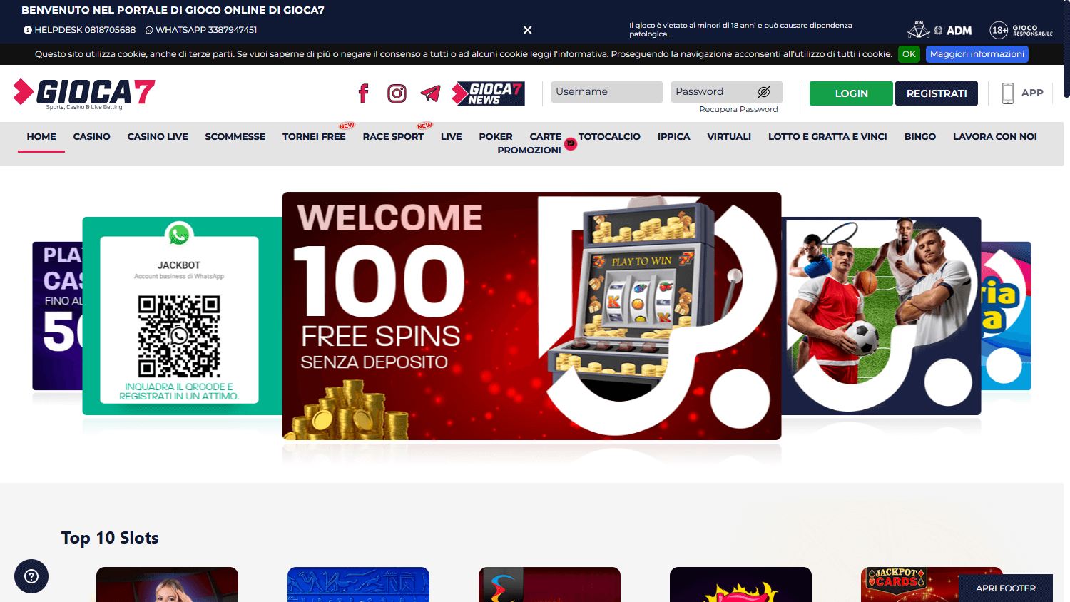 gioca7_casino_homepage_desktop