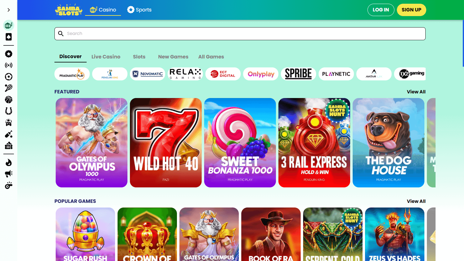 SambaSlots_Casino_game_gallery_desktop