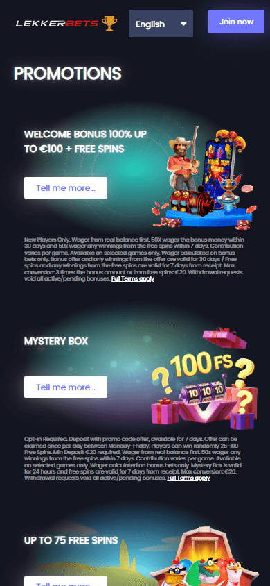 LekkerBets_Casino_promotions_mobile