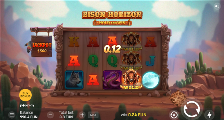 Bison Horizon - Stacked Wild symbol