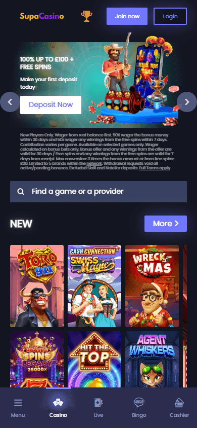 SupaCasino_homepage_mobile