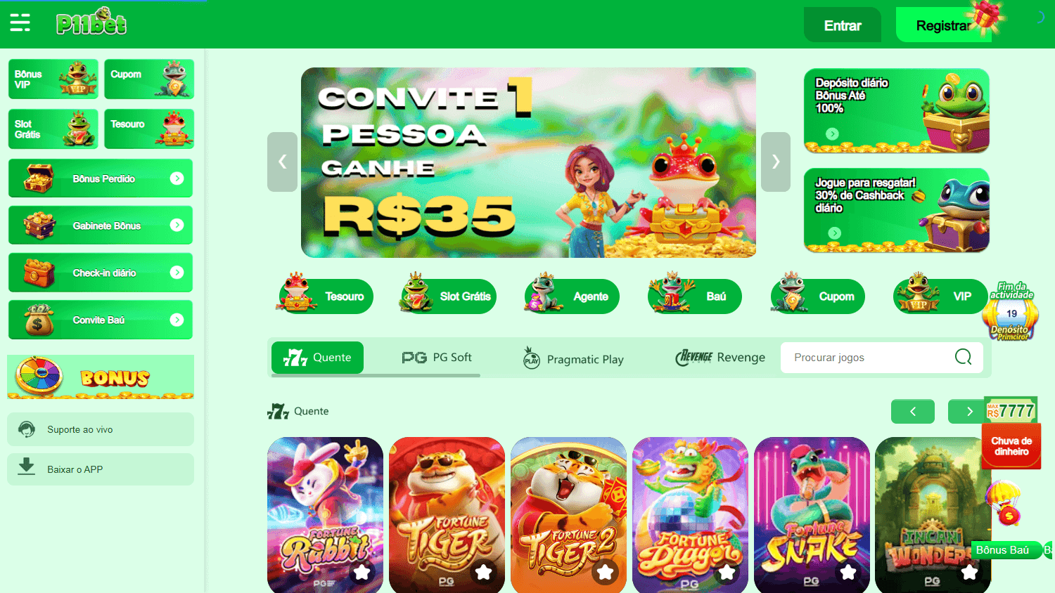 p11bet_casino_homepage_desktop