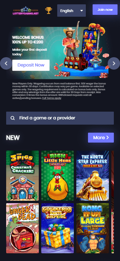 LotteryCasino.net_homepage_mobile