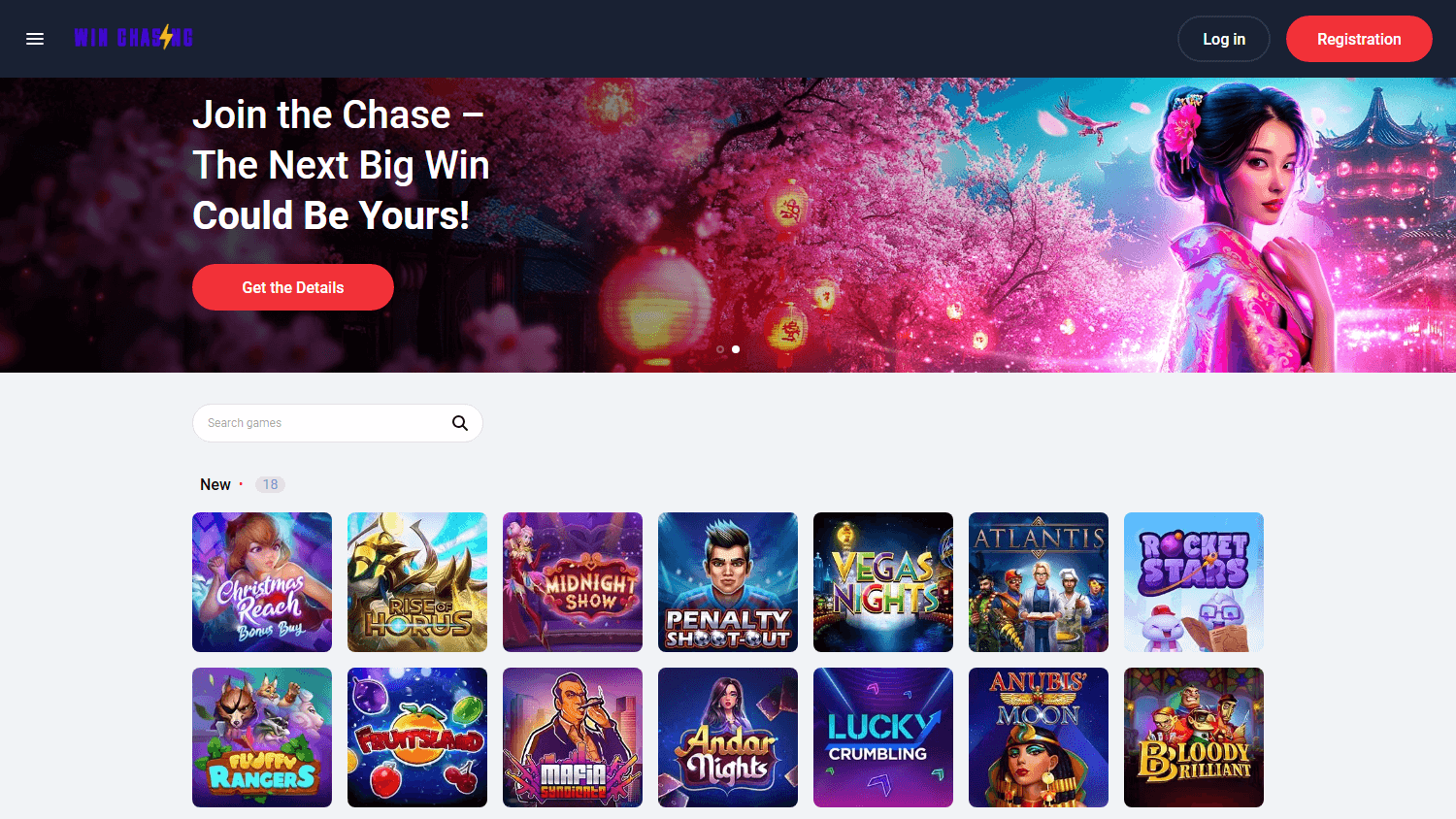 winchasing_casino_homepage_desktop