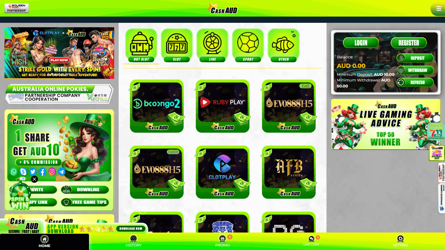 cashaud_casino_homepage_desktop