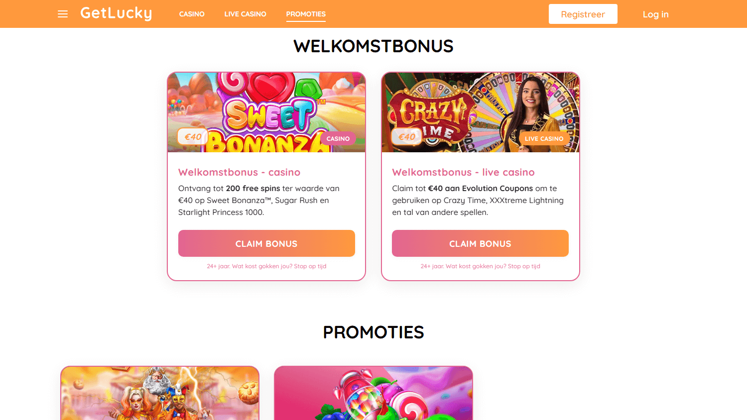 Getlucky bonus