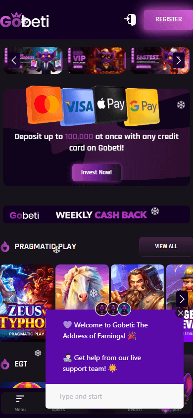 gobeti_casino_homepage_mobile