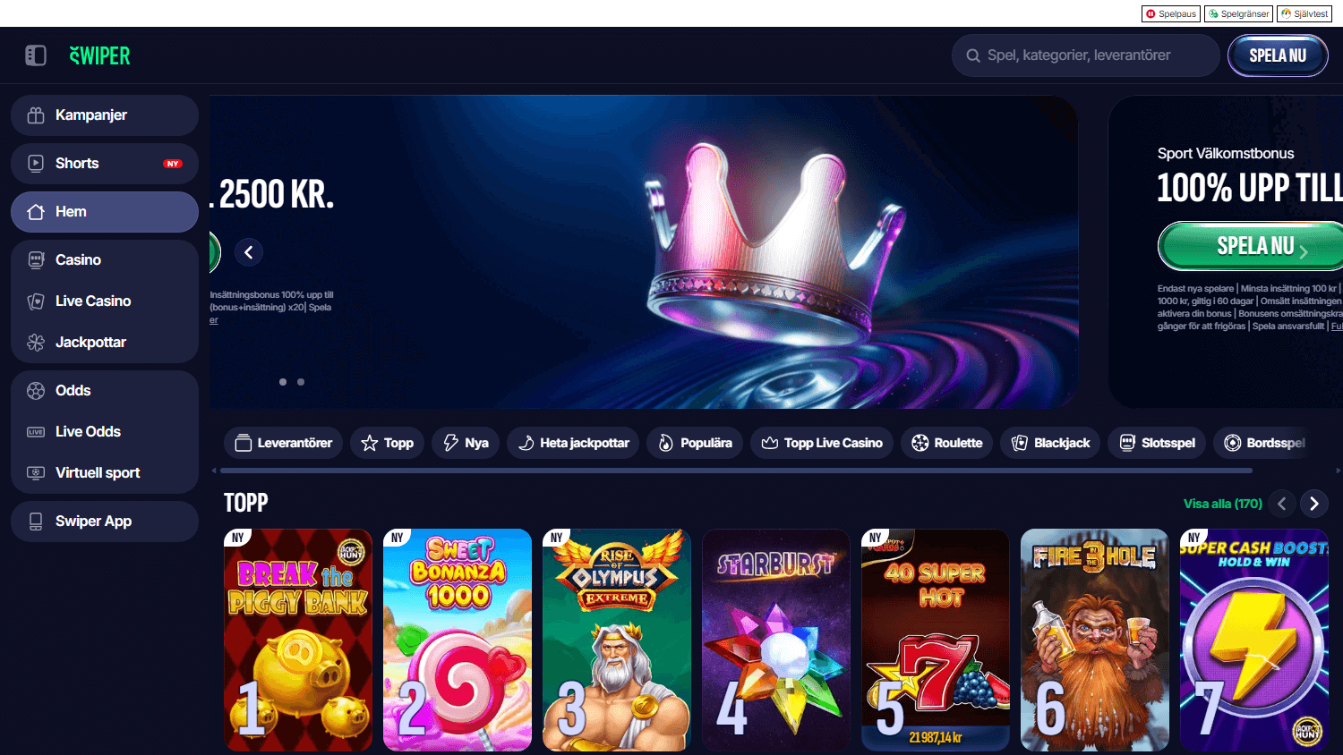 Swiper Casino Login für Spieler aus Deutschland – Ein umfassender Review