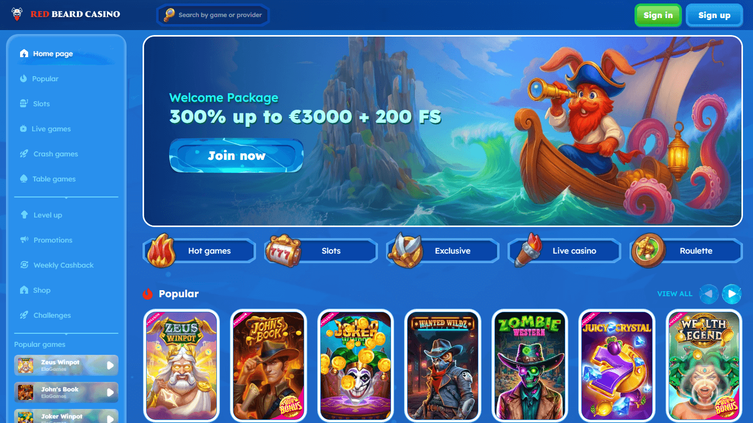 red_beard_casino_homepage_desktop