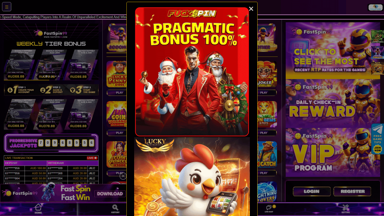 fastspin99_casino_homepage_desktop