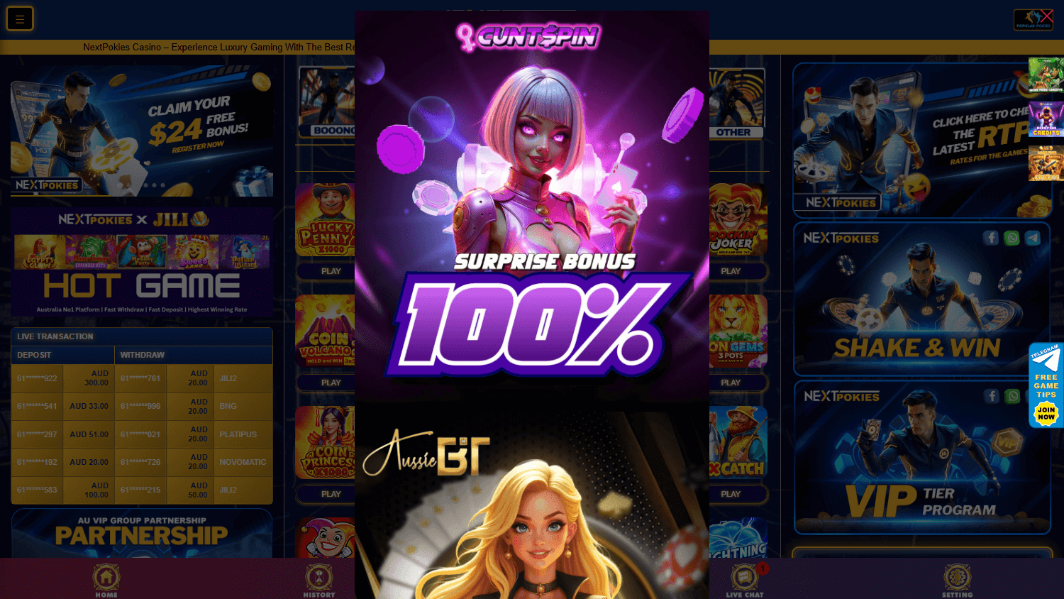 nextpokies_casino_homepage_desktop