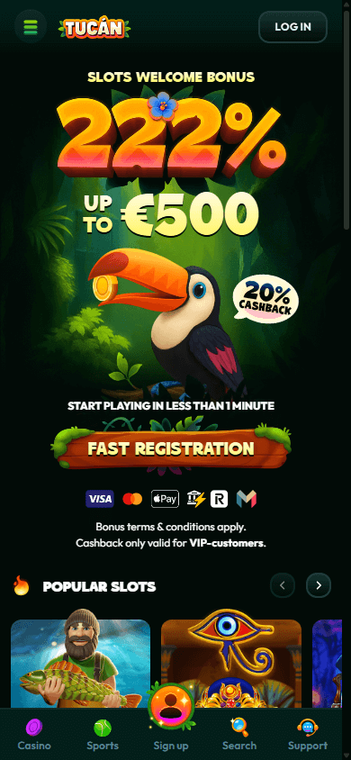 tucan_casino_homepage_mobile