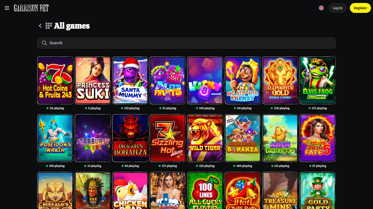 Garrison Bet Casino Login for UK Players — Review