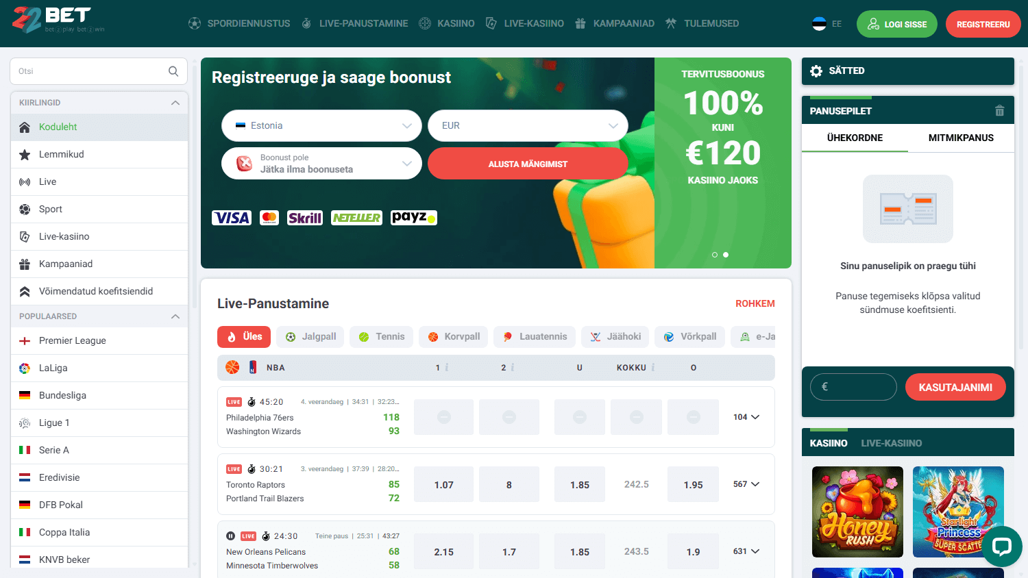 22bet_casino_ee_homepage_desktop