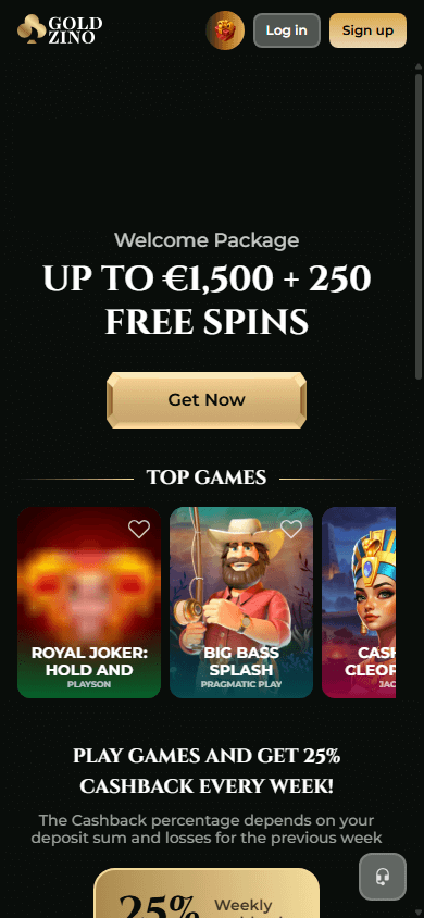 exclusief gratis spins bij Goldzino Casino