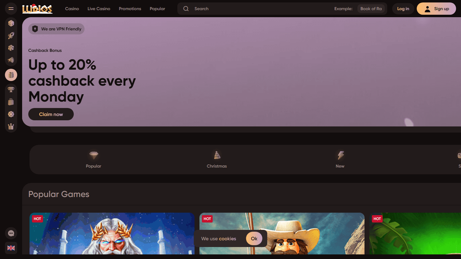 ludios_casino_homepage_desktop