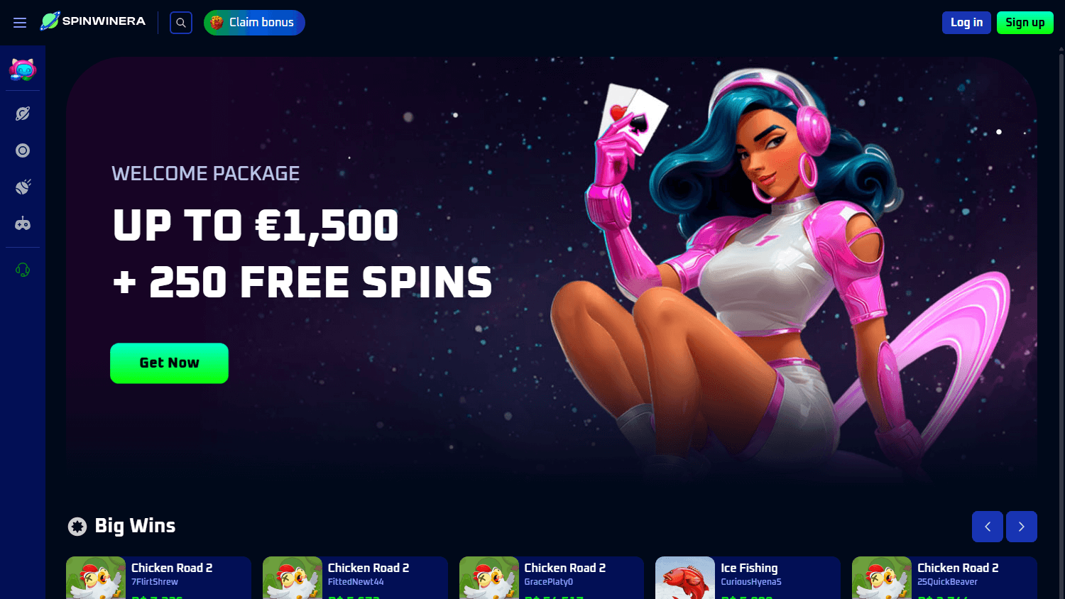 leading Spinwinera Casino first deposit bonus image