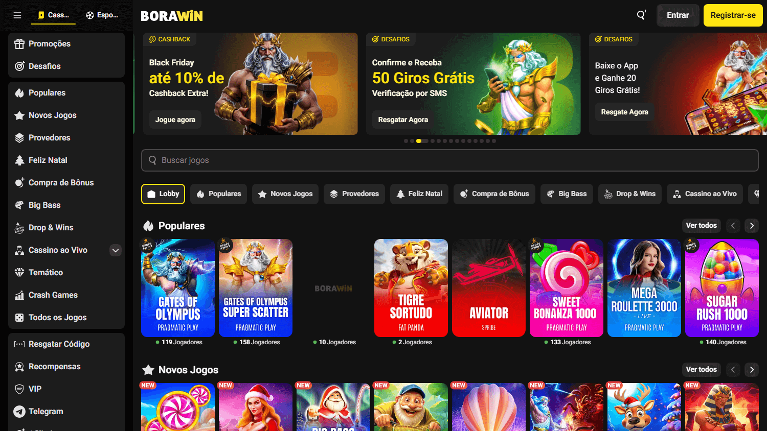 borawin_casino_homepage_desktop