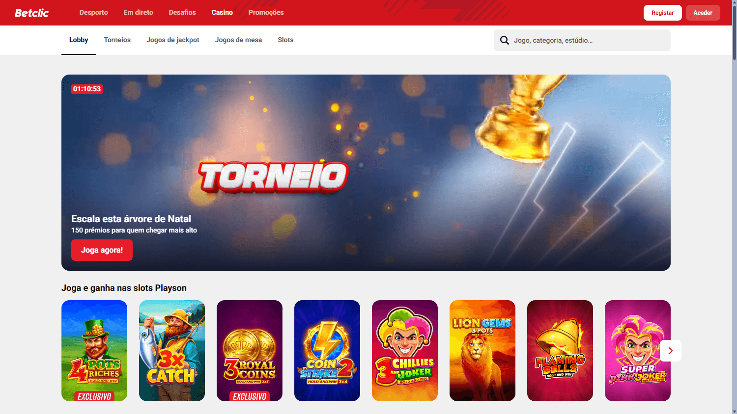 Betclic Casino Game Gallery