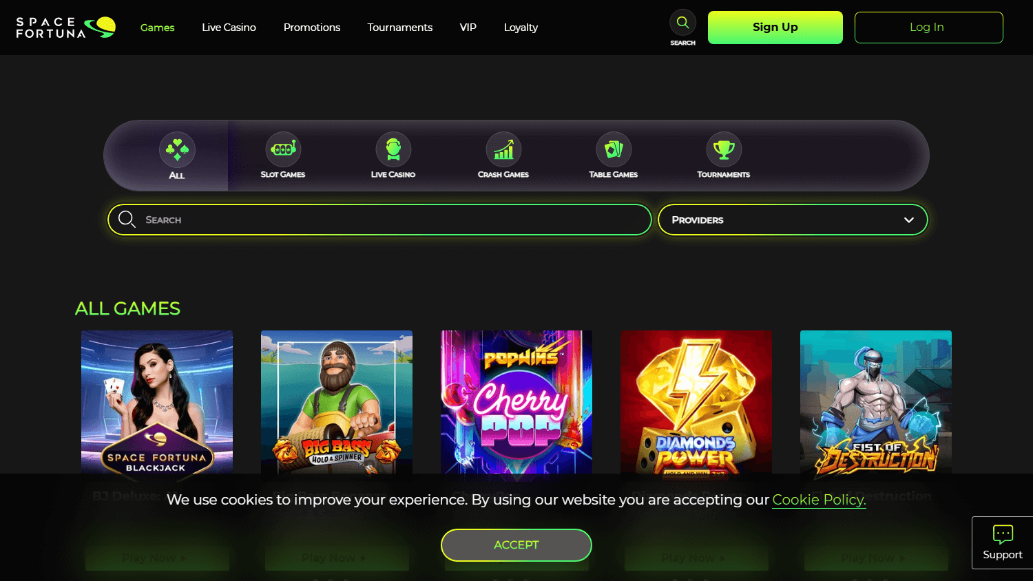 Galerie de jeux Space Fortuna sur bureau