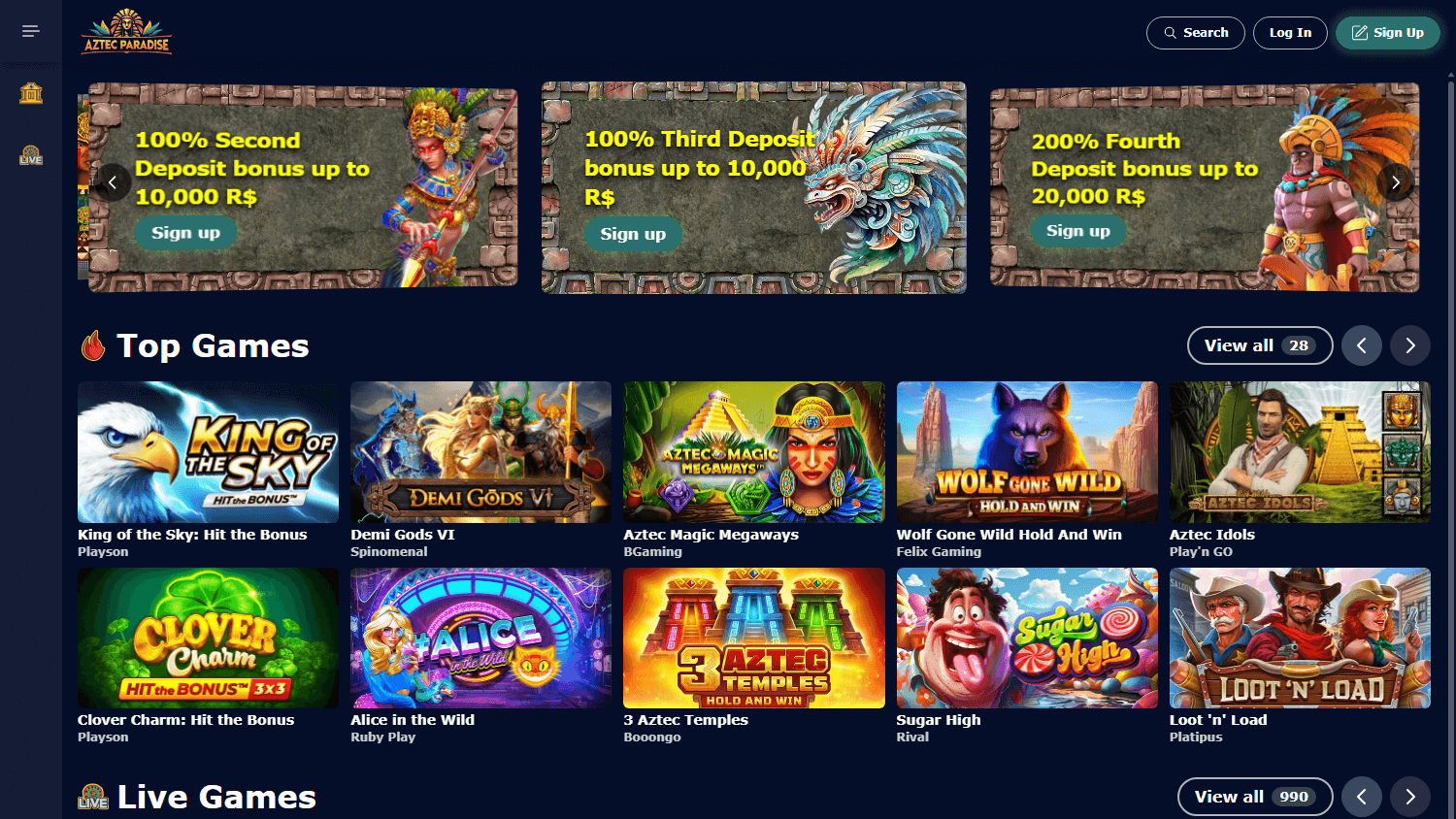 aztecparadise_casino_game_gallery_desktop