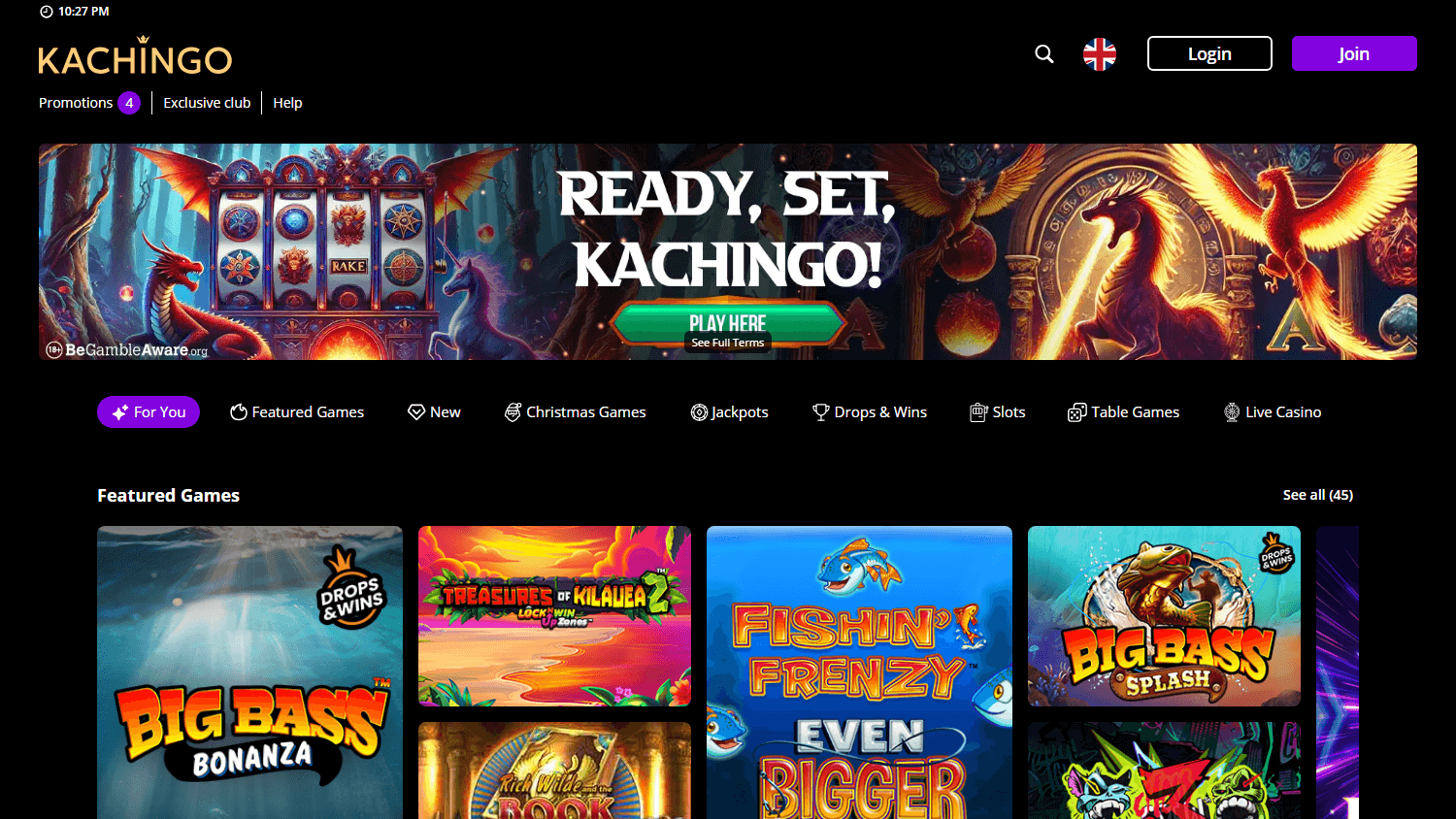 kachingo_casino_homepage_desktop