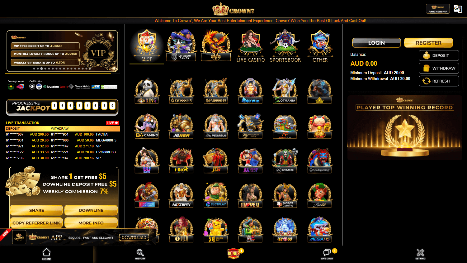 crown7_casino_au_homepage_desktop