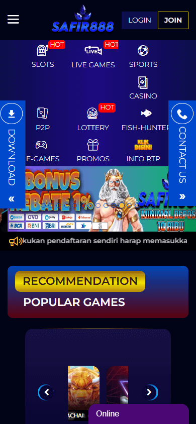 safir888_casino_homepage_mobile