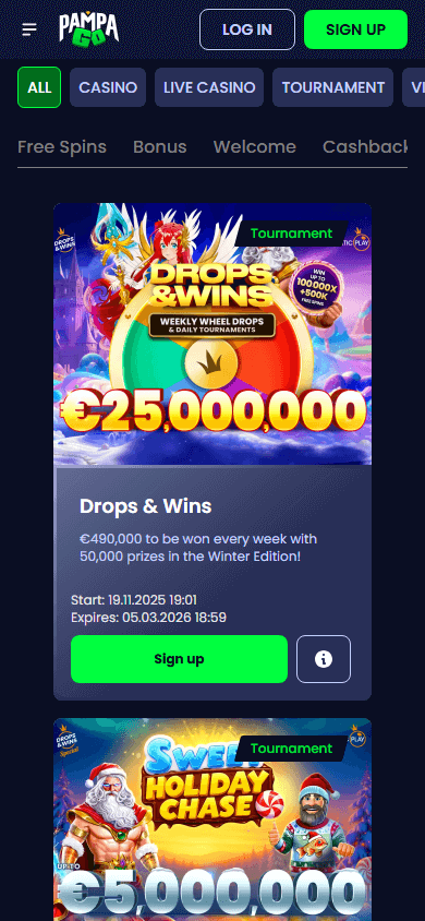 Promotions Pampago.bet Mobile