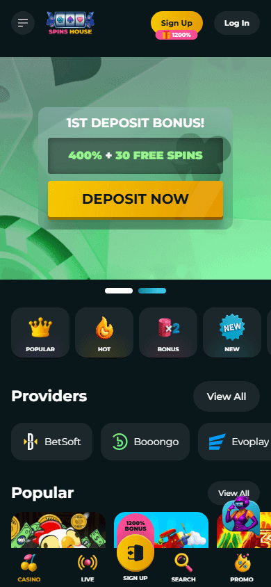 spins_house_casino_homepage_mobile