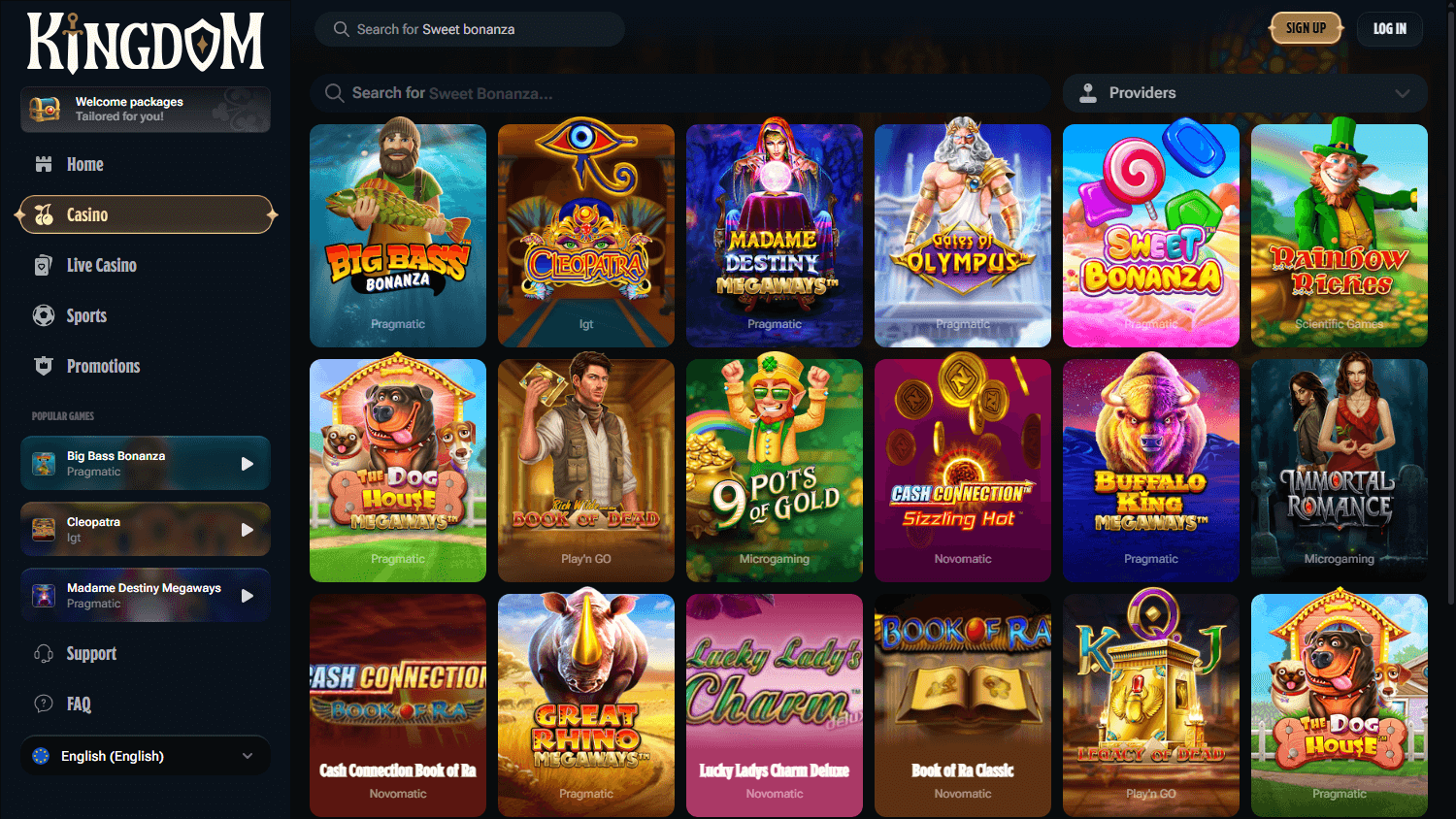 Casino Kingdom bonus ohne einzahlung bild