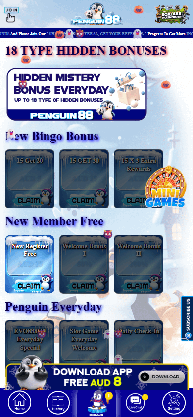 penguin88_casino_promotions_mobile