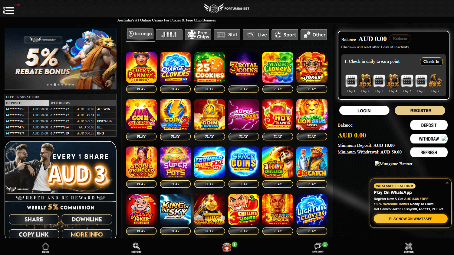 fortune88_bet_casino_homepage_desktop